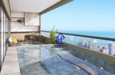 Apartamento com 4 dormitórios à venda, 230 m² por r$ 3.493.500,00 - canto do forte - praia grande/sp