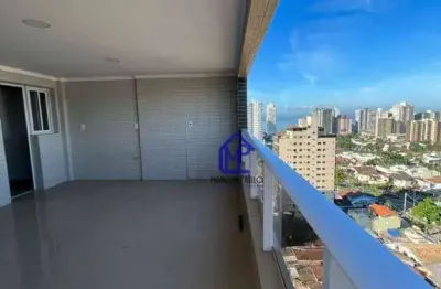 Apartamento com 3 dormitórios à venda, 104 m² por r$ 900.000,00 - canto do forte - praia grande/sp