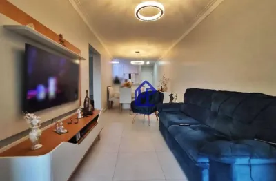 Apartamento com 2 dormitórios à venda, 76 m² por r$ 650.000,00 - boqueirão - praia grande/sp