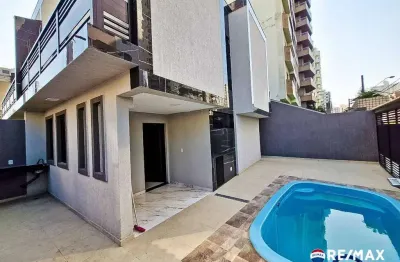 Sobrado com 3 dormitórios à venda, 129 m² por r$ 900.000,00 - tupi - praia grande/sp