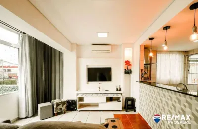 Apartamento com 1 dormitório à venda, 57 m² por r$ 315.000,00 - itararé - são vicente/sp