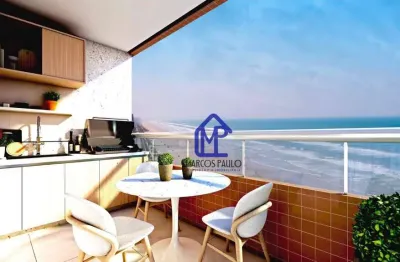 Apartamento de frente para o mar no bairro real em praia grande.
