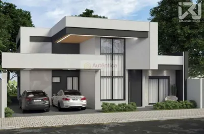Casa para venda em cascavel, tropical 1, 3 dormitórios, 3 suítes, 4 banheiros, 2 vagas
