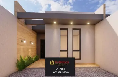 Casa para venda em cascavel, ecopark, 2 dormitórios, 2 banheiros, 2 vagas