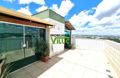 Cobertura com 3 quartos à venda na dos administradores, --, cabral, contagem por r$ 549.000