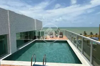 Magnífica cobertura frente mar - porteira fechada. codigo: 110582