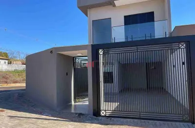 Sobrado geminado três dormitórios sendo 8ma suíte á venda, parque do valle /  ibiporã (novo)