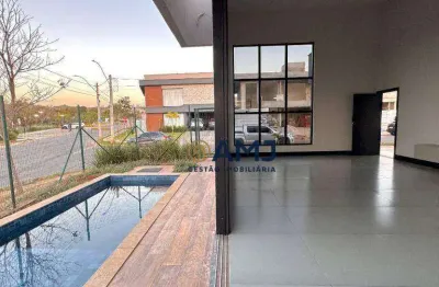 Casa térrea esplêndida com 3 suítes no jardins porto em senador canedo