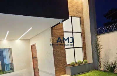 Linda casa com 3 dormitórios à venda, 125 m² por r$ 550.000 - setor colonial sul - aparecida de goiânia/go