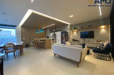Casa térrea de alto padrão à venda no alphaville flamboyant, em goiânia.