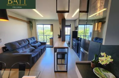 Imperdível: apartamento mobiliado à venda em joinville-sc, bairro saguaçu, 2 quartos (1 suíte), salas integradas, 1 vaga e 69,61m² de área privativa.