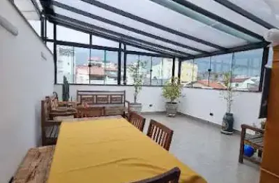 Cobertura com 2 dormitórios à venda por r$ 495.000,00 - vila camilópolis - santo andré/sp