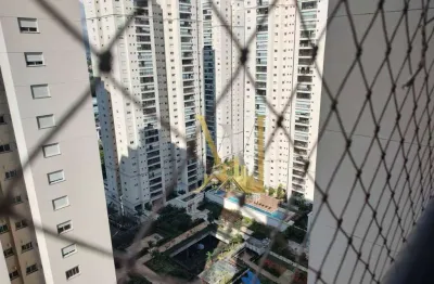 Condomínio cidade maia, apartamento aconchegante, espaçoso, 68m2 de área útil, com uma linda vista e varanda gourmet envidraçada com móveis planejados