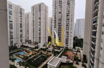 Cidade maia, apartamento aconchegante, espaçoso, 86m2 de área útil, com uma linda vista e varanda gourmet envidraçada, com cortina, ar condicionado