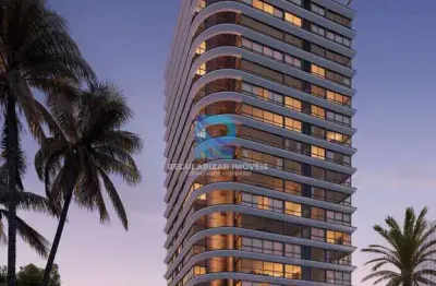 Apartamento de 2 quartos/suítes no edifício atlântico em torres/rs