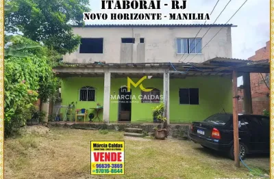 Casa com 1 dorm, novo horizonte (manilha), itaboraí - r$ 150 mil, cod: 271