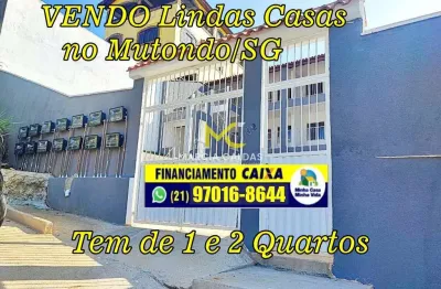 Casa com 1 quarto, mutondo, são gonçalo - r$ 165 mil, cod: 355