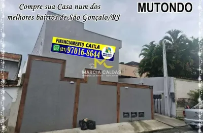 Casa com 2 quartos, mutondo, são gonçalo - r$ 180 mil, cod: 357