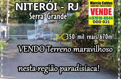 Terreno, serra grande, niterói - r$ 350 mil, cod: 359