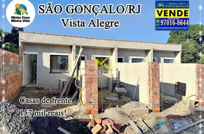 Casa com 1 quarto, vista alegre, são gonçalo - r$ 147 mil, cod: 368