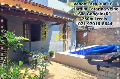Casa com 3 quartos, jardim catarina, são gonçalo - r$ 250 mil, cod: 401
