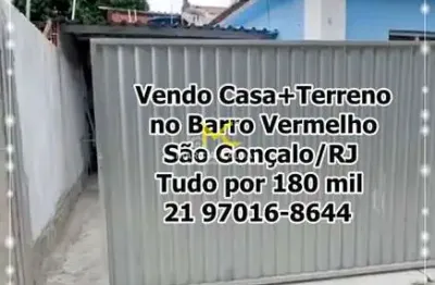 Casa com 2 quartos, barro vermelho, são gonçalo - r$ 180 mil, cod: 403