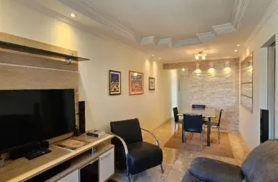 Lindo apartamento mobiliado ,próximo ao metro tatuapé, 2 dormitórios e 2 vagas ,à venda, 68 m² por r$ 750.000 - tatuapé - são paulo/sp