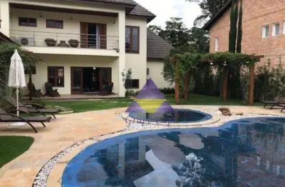 Sobrado com 4 dormitórios sendo 4 suite, piscina, churrasqueira à venda e locação, 927 m² por r$ 3.500.000 - morada dos pássaros - barueri/sp