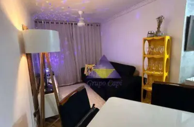 Apartamento todo reformado com 2 dormitórios à venda, 59 m² por r$ 250.000 - chácaras campos elíseos - campinas/sp