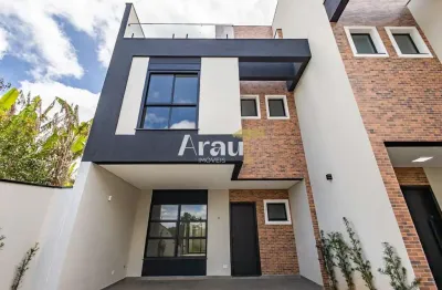 Casa em condomínio fechado com 3 quartos à venda na rua joão batista casagrande, 140, santa felicidade, curitiba por r$ 1.050.000