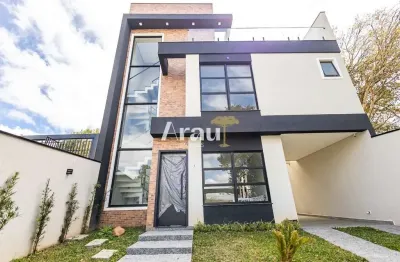 Casa em condomínio fechado com 3 quartos à venda na rua joão batista casagrande, 140, santa felicidade, curitiba por r$ 1.150.000