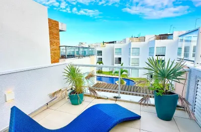 Cobertura duplex mobiliada com 207m² - praia de tabatinga