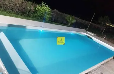 Linda granja c/ casa duplex de 2/4, açude, piscina, terreno de 1.000m², totalmente plano, p/ r$450.000- nos cordeiros (estrada da lagoa- juiz de fora.