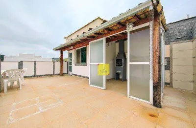 Cobertura com 3 quartos (suíte), espaço gourmet, terraço e garagem no recanto da mata