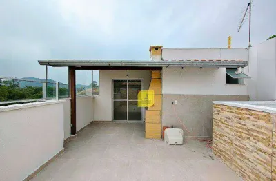 Cobertura com 2 quartos, 2 banheiros, e garagem no carlos chagas