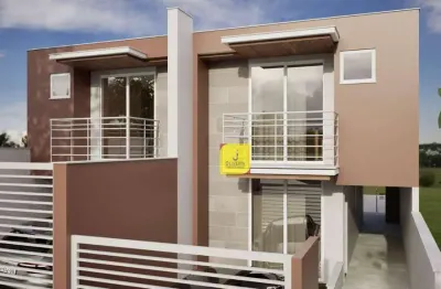 Casa com 2 quartos (suíte), área gourmet, quintal e garagem no são pedro