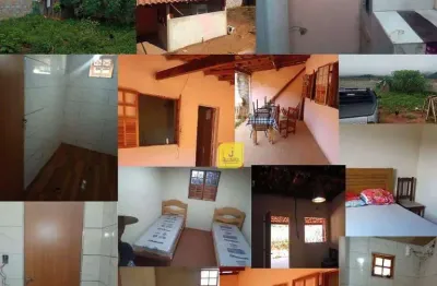 Chácara com 2 dormitórios à venda, 600 m² por r$ 170.000 - no condomínio recanto dos lagos, na estrada da invernada - juiz de fora/mg.