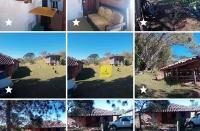 Excelente sítio com casa sede, com 4 quartos, e terreno plano de 20.000 m², à venda, por r$550.000,00 - em  conceição de ibitipoca - lima duarte/mg.