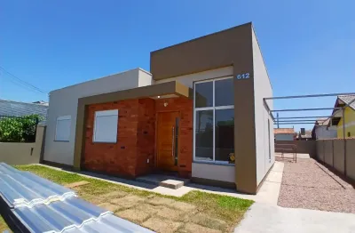 Casa nova, estilo contemporâneo,3 dormitórios (uma suíte), estar,