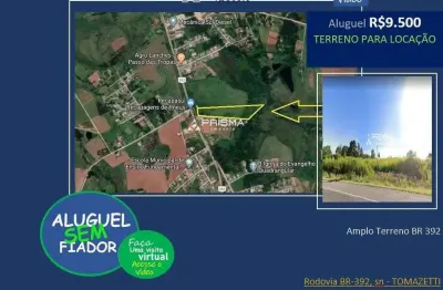 Terreno comercial para alugar na Rodovia BR-392, sn, Tomazetti, Santa Maria