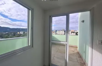 Cobertura semimobiliada de 2 dormitórios no bairro centro em santa maria, terraç