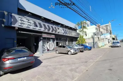 Sala comercial com copa, sacada e depósito no bairro medianeira em santa maria