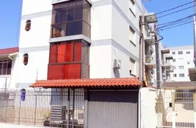 Apartamento 1 dormitório semimobiliado com sacada região central santa maria - r