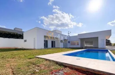 Loteamento retiro recanto tranquilo - casa térrea com 3 suítes, piscina e varanda gourmet em condomínio fechado em atibaia