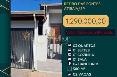 Casa com 3 quartos à venda na Rua das Quaresmeiras, 102, Retiro das Fontes, Atibaia
