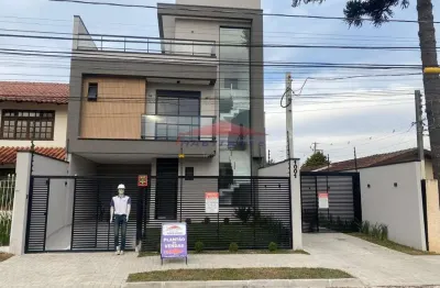 Sobrado à venda em curitiba-pr no jardim das américas: 3 quartos sendo suítes, 2 salas, 4 banheiros, 2 vagas, 171m²