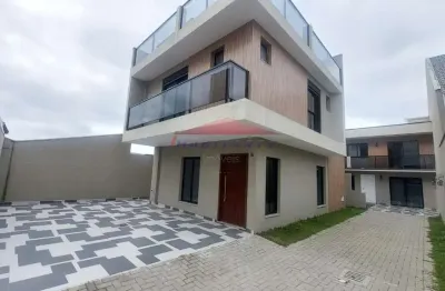 Sobrado à venda em curitiba-pr, bairro xaxim: 3 quartos, sendo 3 suítes, 1 sala, 4 banheiros, 2 vagas, 175m².