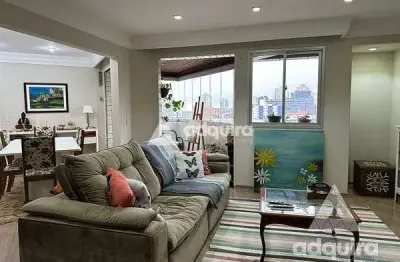 Apartamento à venda 3 quartos, 1 suite, 2 vagas, 170.29m², centro, ponta grossa - pr