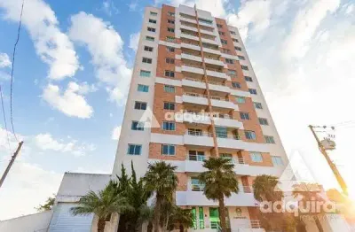 Apartamento semimobiliado para locação, 1 quarto, centro, ponta grossa - pr
