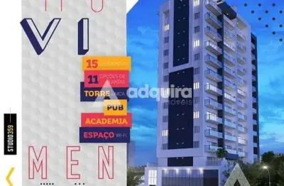 Apartamento à venda 1 quarto, 1 vaga, 100.51m², centro, ponta grossa - pr